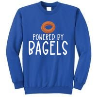 Bagel Lover Art Powered By Bagels Gift Tall Sweatshirt