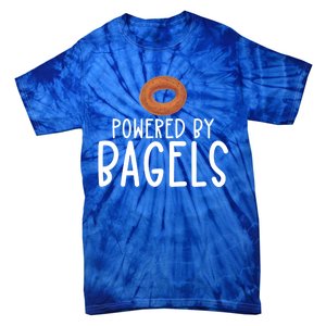 Bagel Lover Art Powered By Bagels Gift Tie-Dye T-Shirt