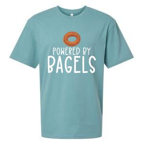 Bagel Lover Art Powered By Bagels Gift Sueded Cloud Jersey T-Shirt