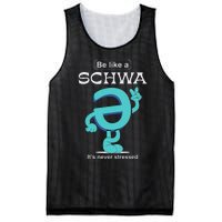 Be Like A Schwa Never Stressed Science Of Reading Teacher Mesh Reversible Basketball Jersey Tank