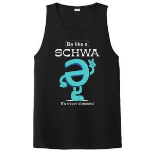 Be Like A Schwa Never Stressed Science Of Reading Teacher PosiCharge Competitor Tank