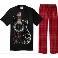 Black Acoustic Guitar Grunge Pajama Set