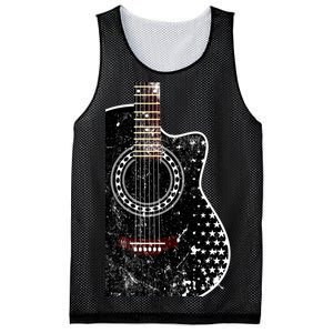 Black Acoustic Guitar Grunge Mesh Reversible Basketball Jersey Tank