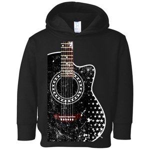 Black Acoustic Guitar Grunge Toddler Hoodie