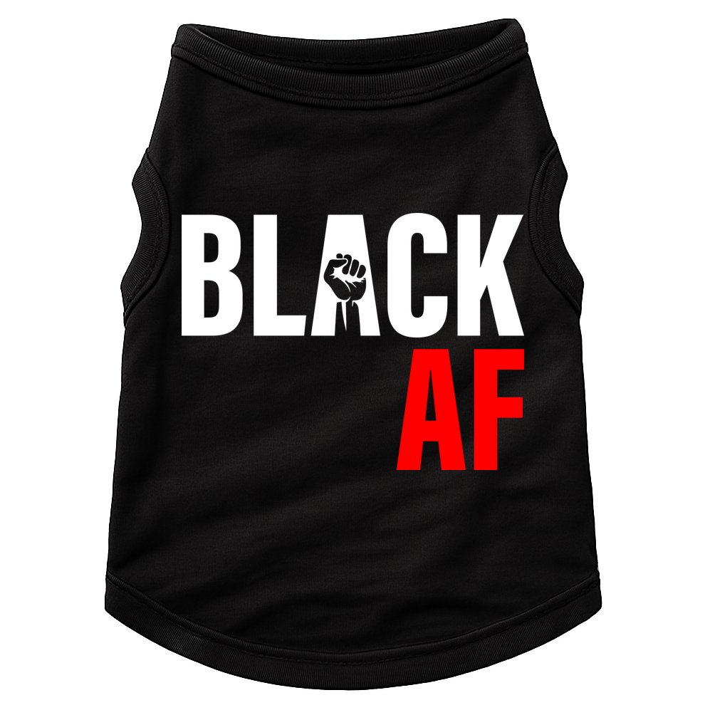Black AF Fist Logo Doggie Tank