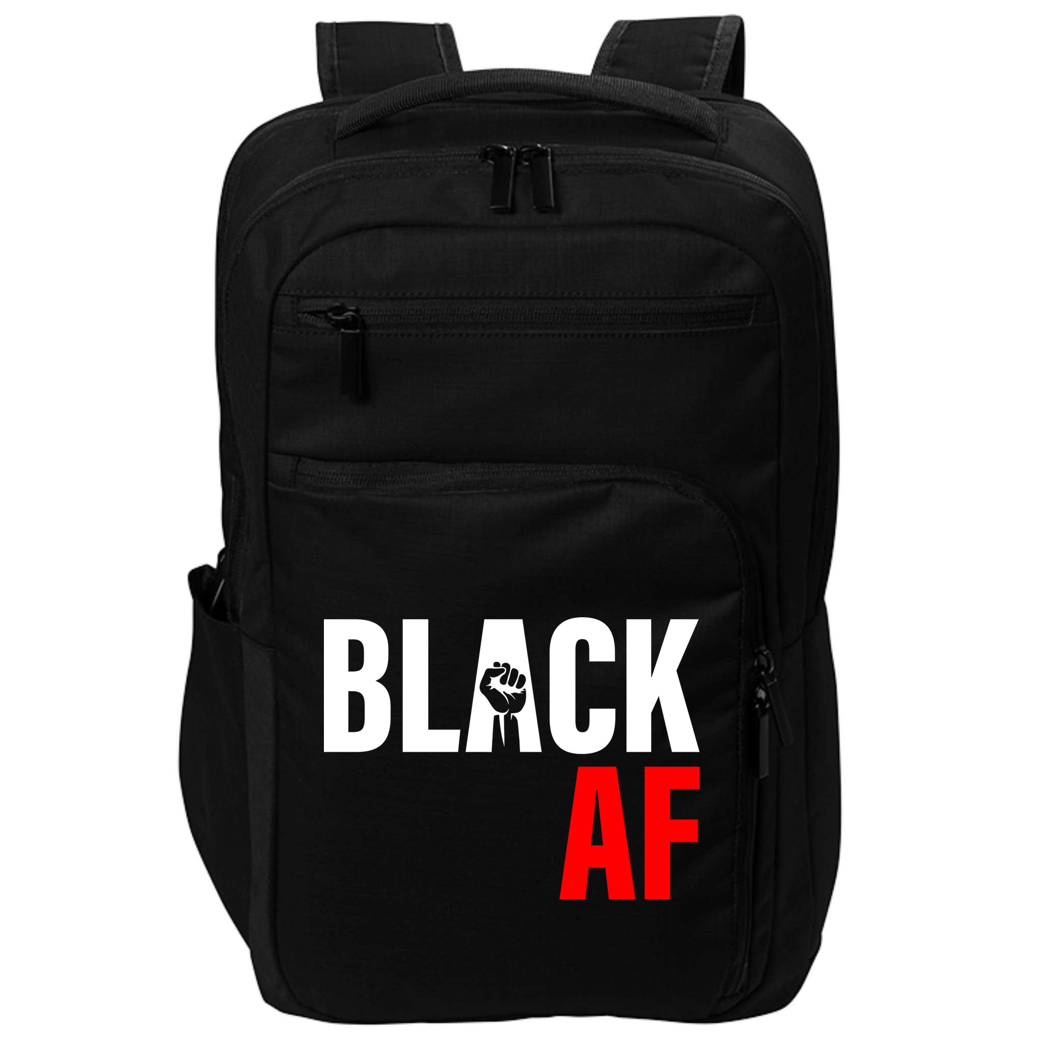 Black AF Fist Logo Impact Tech Backpack