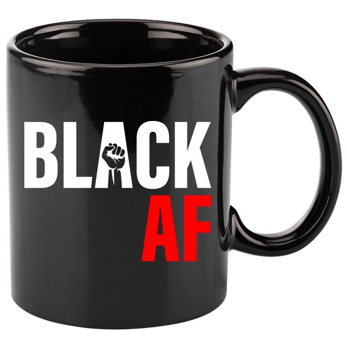 Black AF Fist Logo 11oz C Handle Ceramic Mug