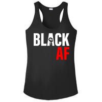 Black AF Fist Logo Ladies PosiCharge Competitor Racerback Tank