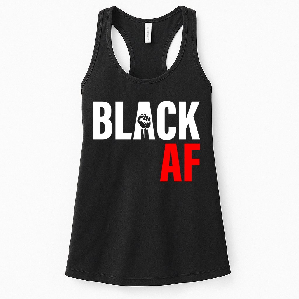 Black AF Fist Logo Womens Tank Top