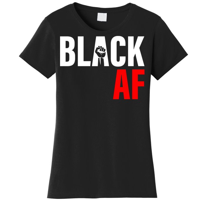 Black AF Fist Logo Women's T-Shirt