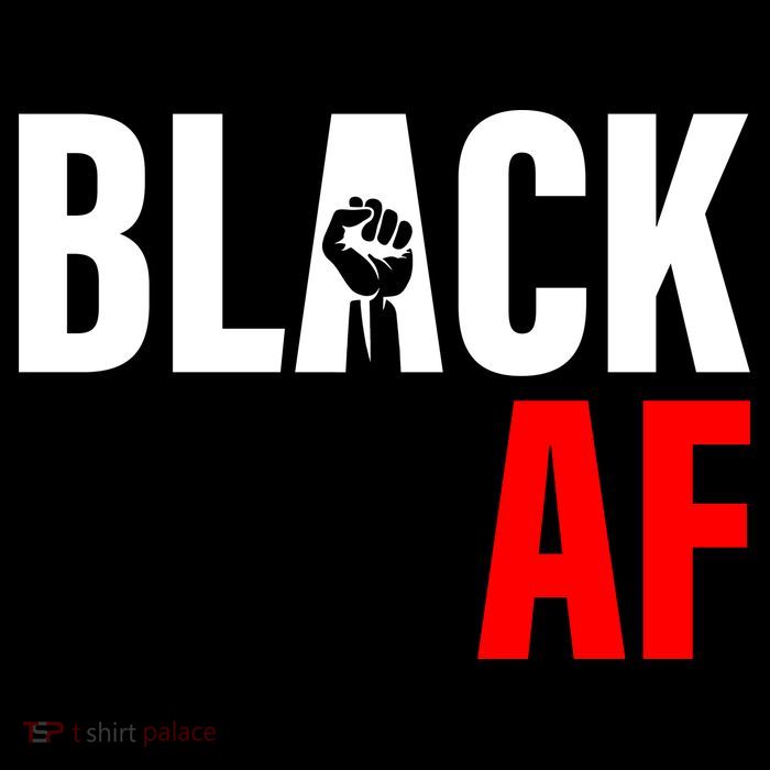 Black AF Fist Logo Womens T-Shirt