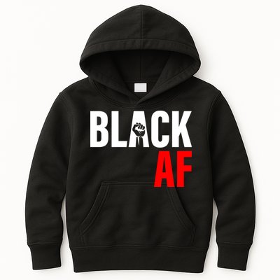 Black AF Fist Logo Kids Hoodie