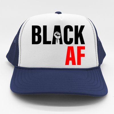 Black AF Fist Logo Trucker Hat