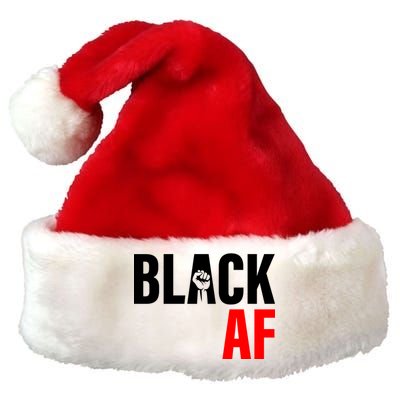 Black AF Fist Logo Premium Christmas Santa Hat