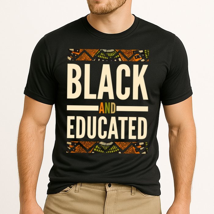 Black And Educated History African Pride  Cooling Performance Crew T-Shirt