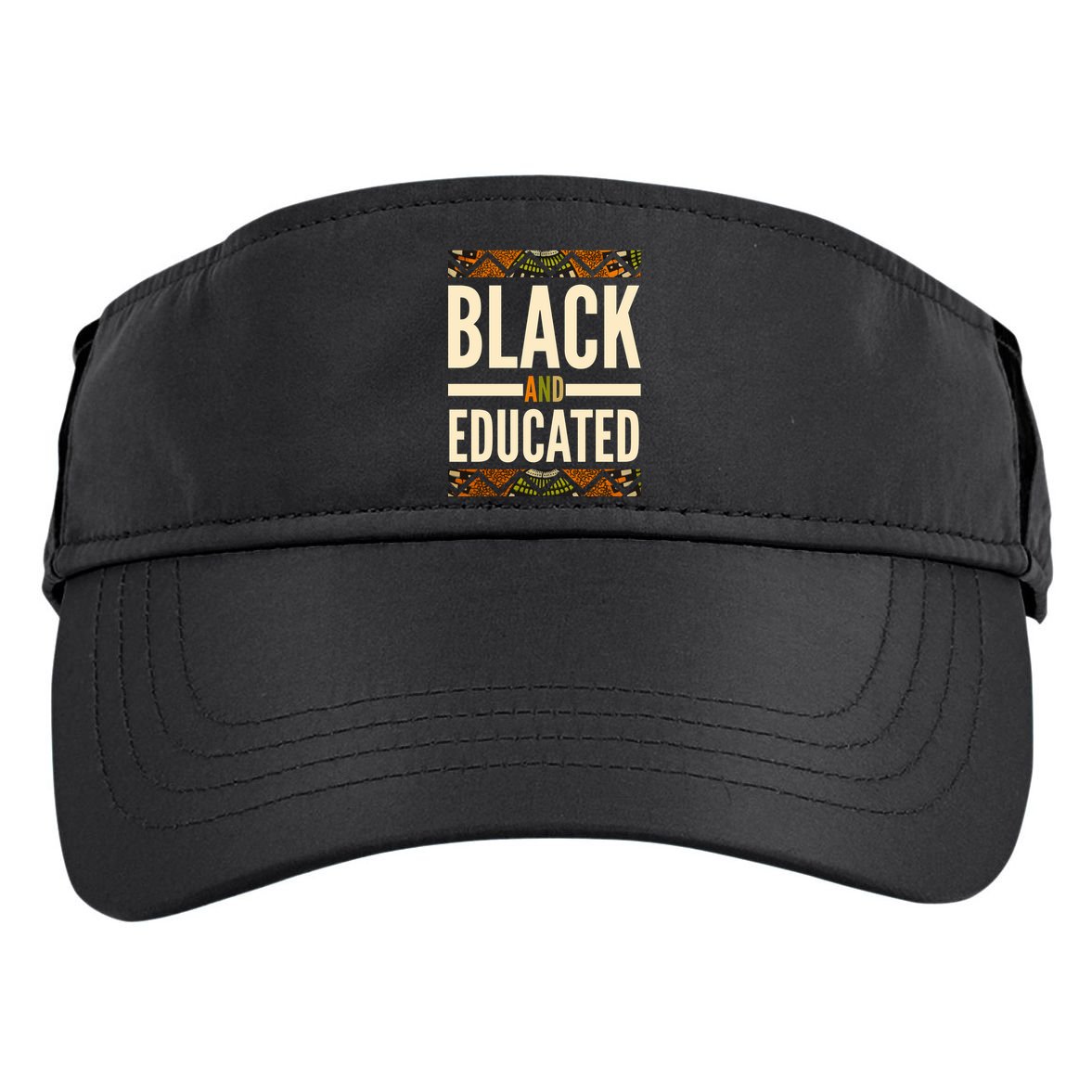 Black And Educated History African Pride  Adult Drive Performance Visor