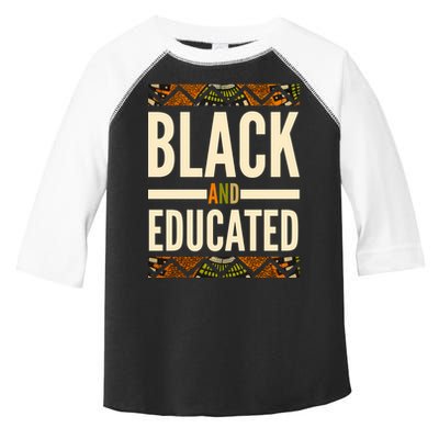 Black And Educated History African Pride  Toddler Fine Jersey T-Shirt