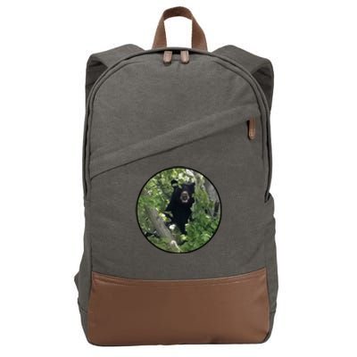 Black Bear Wilderness Cotton Canvas Backpack