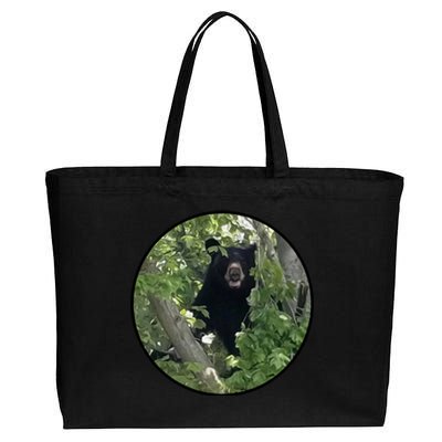 Black Bear Wilderness Cotton Canvas Jumbo Tote