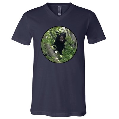 Black Bear Wilderness V-Neck T-Shirt