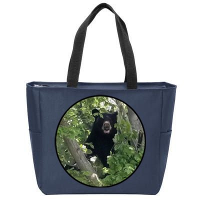 Black Bear Wilderness Zip Tote Bag