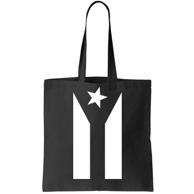 Black Boricua Flag Protest Tote Bag