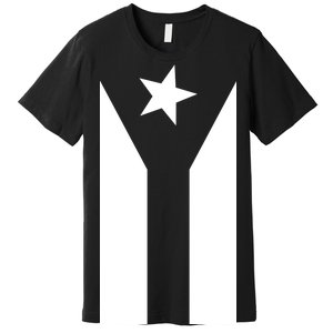 Black Boricua Flag Protest Premium T-Shirt