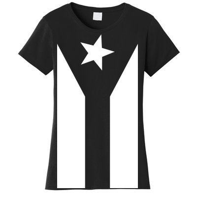 Black Boricua Flag Protest Women's T-Shirt