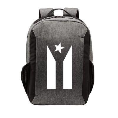 Black Boricua Flag Protest Vector Backpack