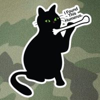 Black Cat I Found This Humerus Funny Legacy Tie Dye Trucker Hat