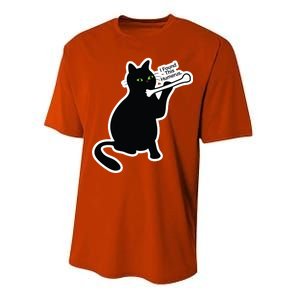 Black Cat I Found This Humerus Funny Performance Sprint T-Shirt