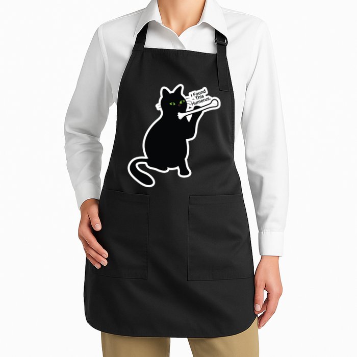 Black Cat I Found This Humerus Funny Apron