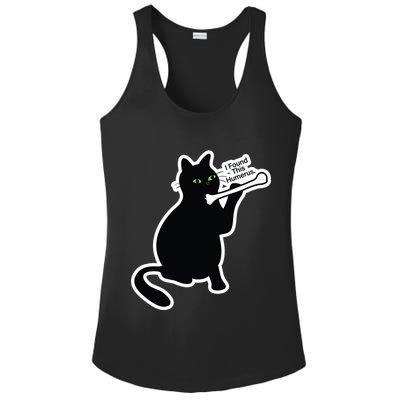 Black Cat I Found This Humerus Funny Ladies PosiCharge Competitor Racerback Tank