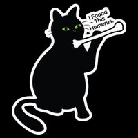 Black Cat I Found This Humerus Funny Cooling Performance Long Sleeve Crew
