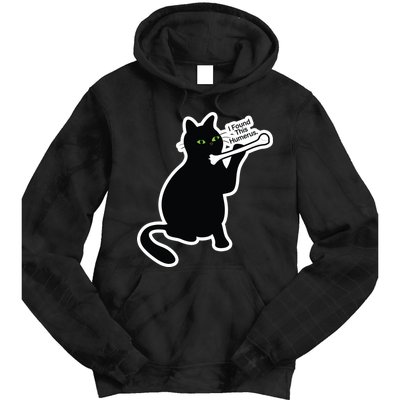 Black Cat I Found This Humerus Funny Tie Dye Hoodie