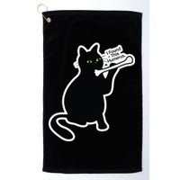 Black Cat I Found This Humerus Funny Golf Towel