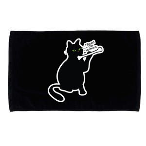 Black Cat I Found This Humerus Funny Microfiber Hand Towel