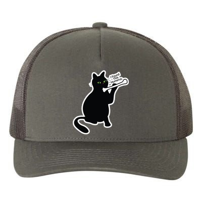 Black Cat I Found This Humerus Funny Yupoong Adult 5-Panel Trucker Hat