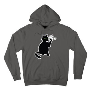 Black Cat I Found This Humerus Funny Hoodie