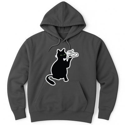 Black Cat I Found This Humerus Funny Hoodie