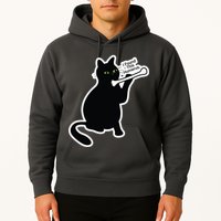 Black Cat I Found This Humerus Funny Hoodie
