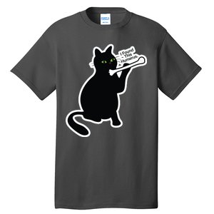 Black Cat I Found This Humerus Funny Tall T-Shirt