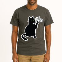 Black Cat I Found This Humerus Funny Tall T-Shirt