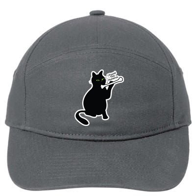Black Cat I Found This Humerus Funny 7-Panel Snapback Hat