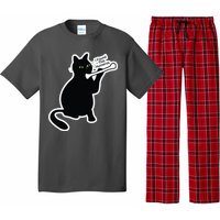 Black Cat I Found This Humerus Funny Pajama Set