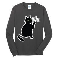 Black Cat I Found This Humerus Funny Tall Long Sleeve T-Shirt