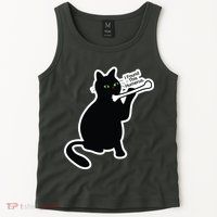 Black Cat I Found This Humerus Funny Tank Top
