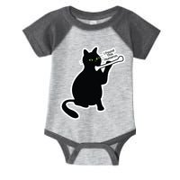 Black Cat I Found This Humerus Funny Infant Baby Jersey Bodysuit
