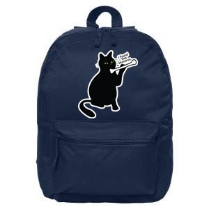 Black Cat I Found This Humerus Funny 16 in Basic Backpack