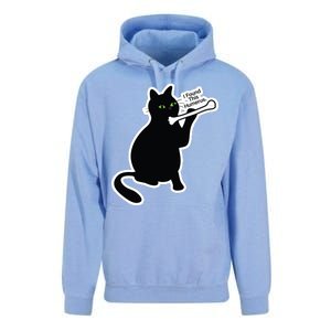 Black Cat I Found This Humerus Funny Unisex Surf Hoodie